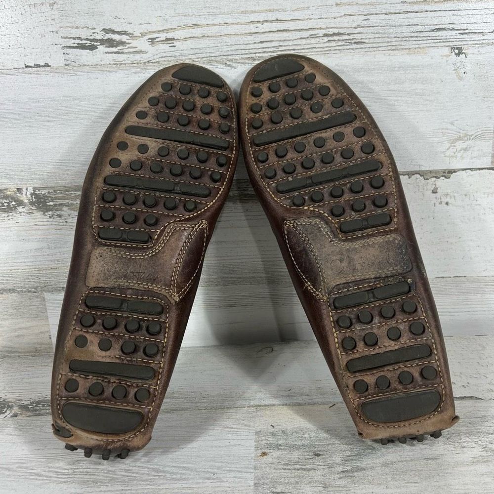 Cole Haan NikeAir Grant Canoe Driving Penny Loafer Brown Leather Mens Size 11 M - Picture 7 of 8